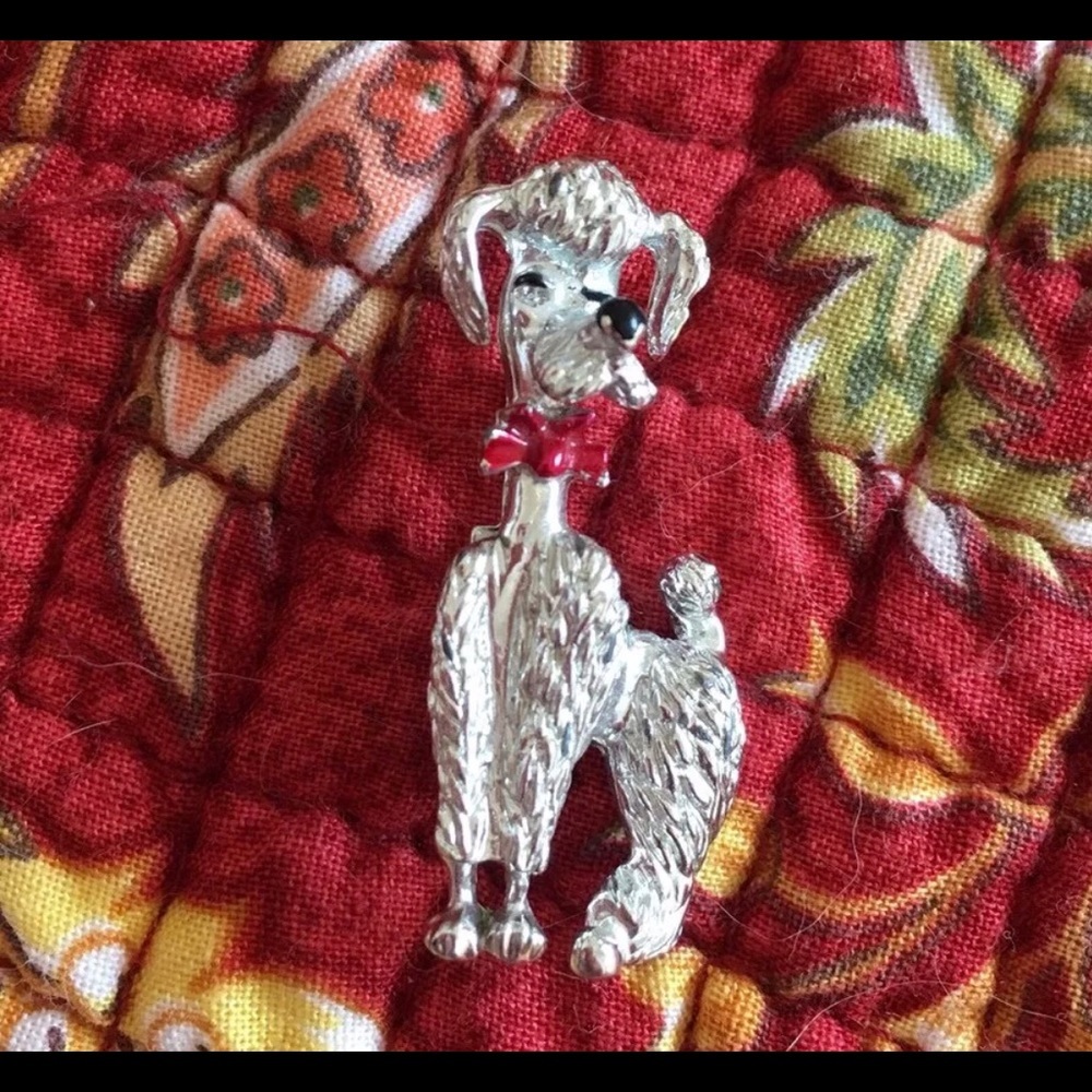 Vintage Poodle Brooch